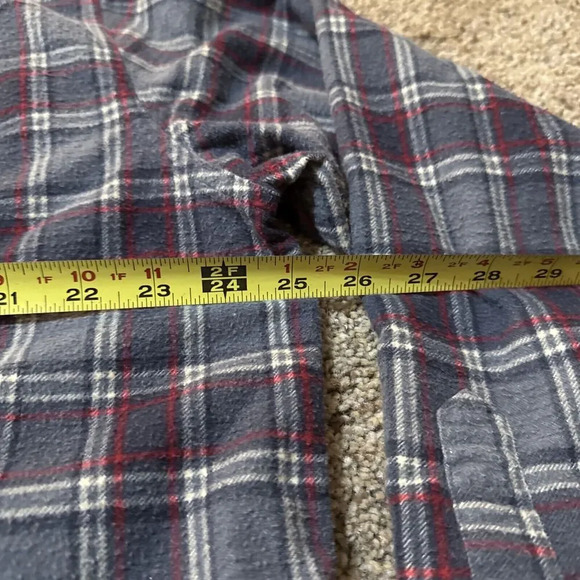 J Crew Flannel Mens Size XL 100% Cotton Premium Heavyweight Brushed Plaid Shirt‎ - Picture 7 of 9